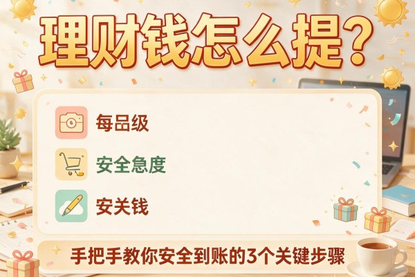 理财钱怎么提？手把手教你安全到账的3个关键步骤
