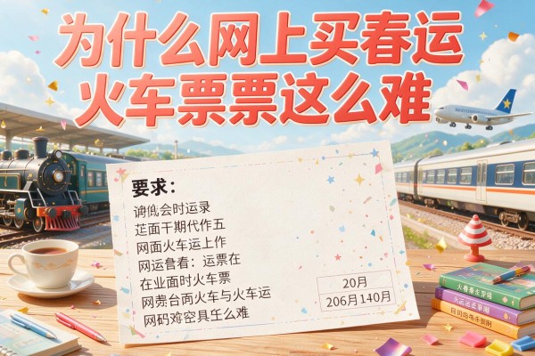 为什么网上买春运火车票这么难？