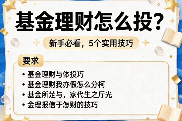 基金理财怎么投？新手必看的5个实用技巧