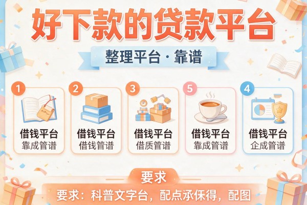 好下款的贷款平台，整理五个借钱平台靠谱