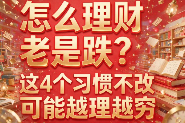 怎么理财老是跌？这4个习惯不改可能越理越穷