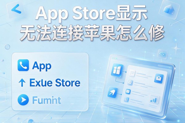 App Store显示无法连接苹果怎么修？
