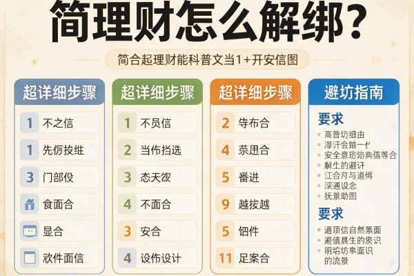 简理财怎么解绑？超详细步骤+避坑指南