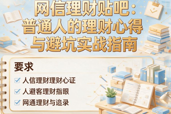 网信理财贴吧：普通人的理财心得与避坑实战指南