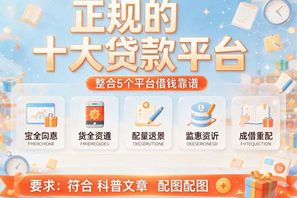 正规的十大贷款平台，整合5个平台借钱靠谱