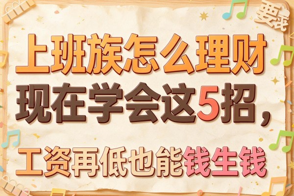 上班族怎么理财现在学会这5招，工资再低也能钱生钱