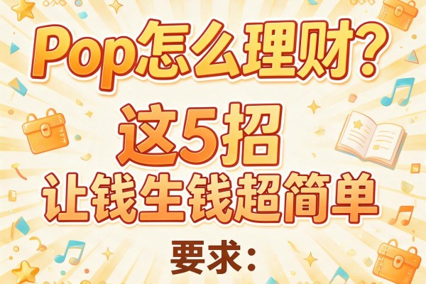 Pop怎么理财？这5招让钱生钱超简单