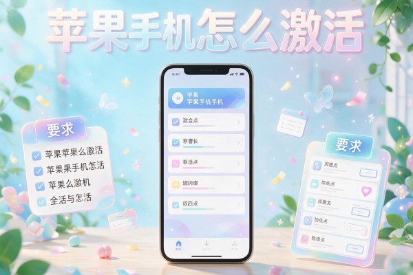 苹果手机怎么激活