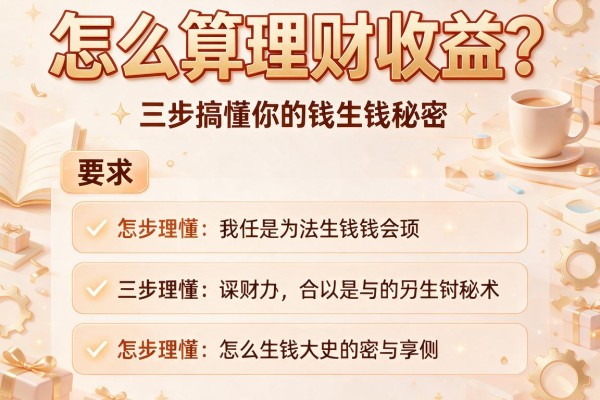 怎么算理财收益？三步搞懂你的钱生钱秘密！