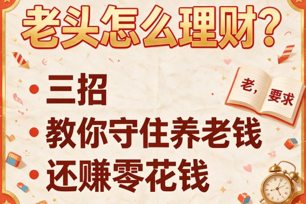 老头怎么理财？三招教你守住养老钱还赚零花钱