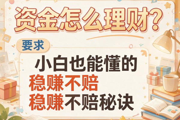 资金怎么理财？小白也能懂的稳赚不赔秘诀