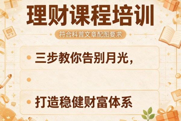 理财课程培训：三步教你告别月光，打造稳健财富体系