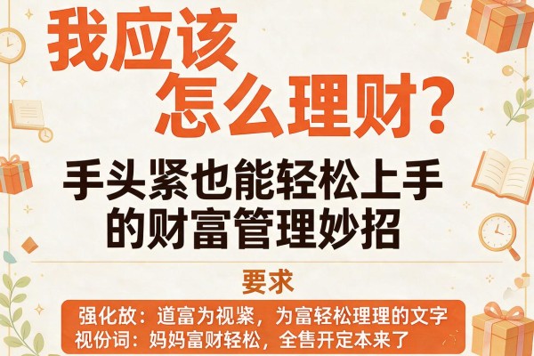 我应该怎么理财？手头紧也能轻松上手的财富管理妙招