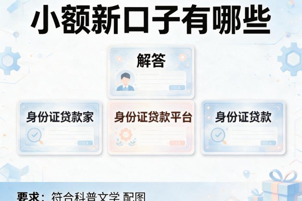 小额新口子有哪些，解答五家身份证贷款平台