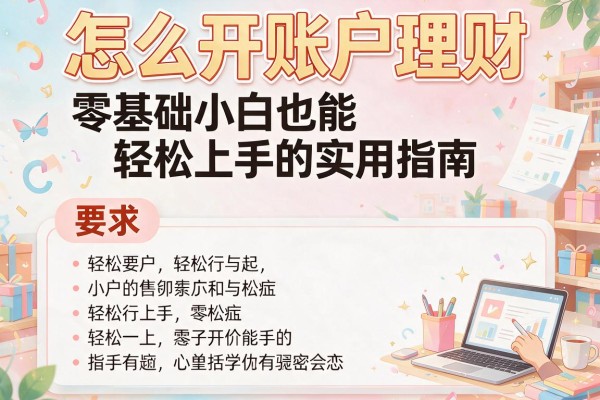 怎么开账户理财：零基础小白也能轻松上手的实用指南