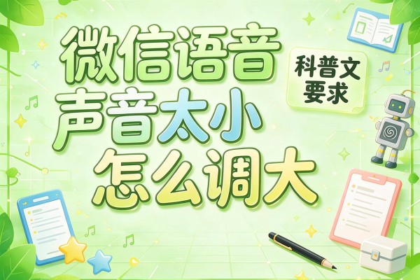 微信语音声音太小怎么调大？