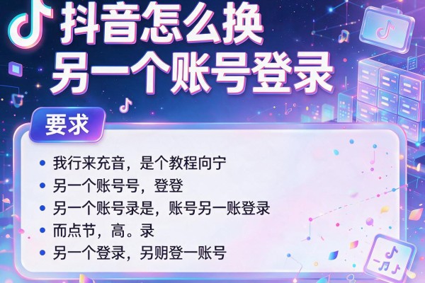 抖音怎么换另一个账号登录