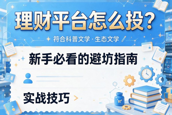 理财平台怎么投？新手必看的避坑指南与实战技巧