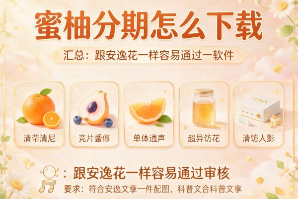蜜柚分期怎么下载，汇总五个跟安逸花一样容易通过审核的软件