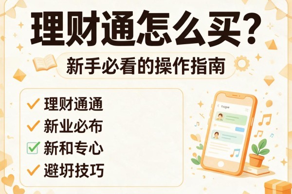 理财通怎么买？新手必看的操作指南与避坑技巧