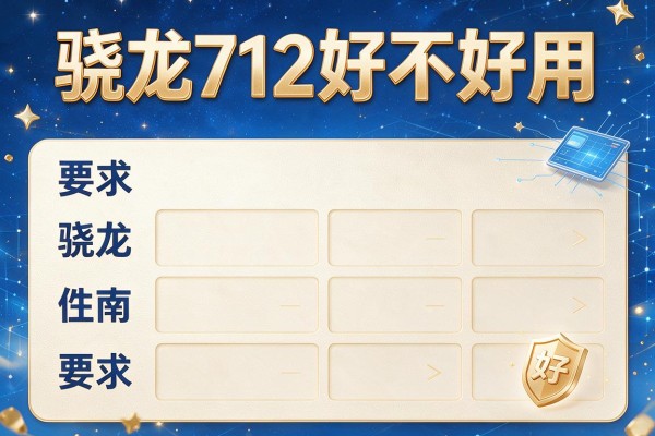 骁龙712好不好用？