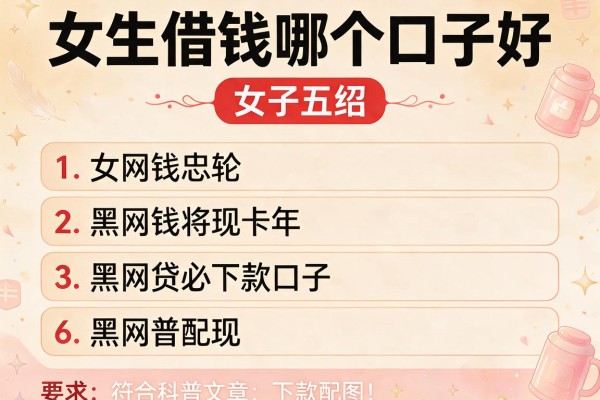 女生借钱哪个口子好，介绍五个黑网贷必下款口子