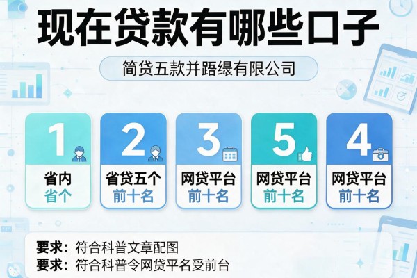 现在贷款有哪些口子，省内五个网贷平台前十名