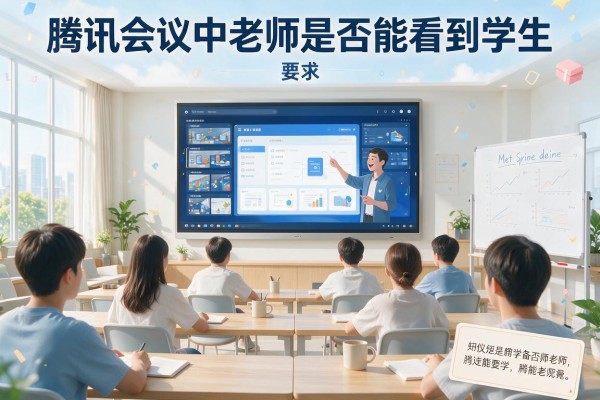 腾讯会议中老师是否能看到学生