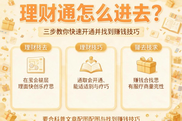 理财通怎么进去？三步教你快速开通并找到赚钱技巧