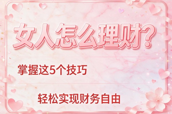 女人怎么理财？掌握这5个技巧轻松实现财务自由