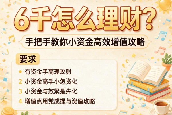 6千怎么理财？手把手教你小资金高效增值攻略