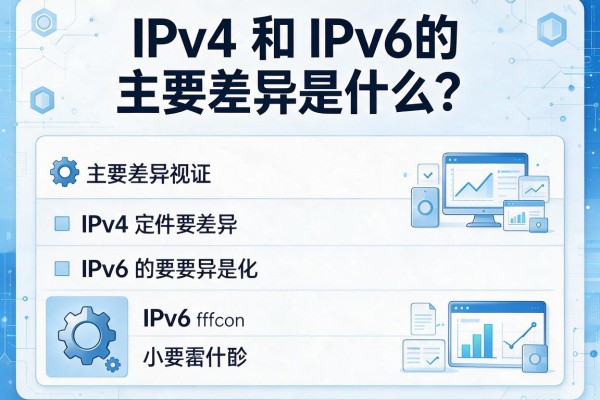 IPv4和IPv6的主要差异是什么？