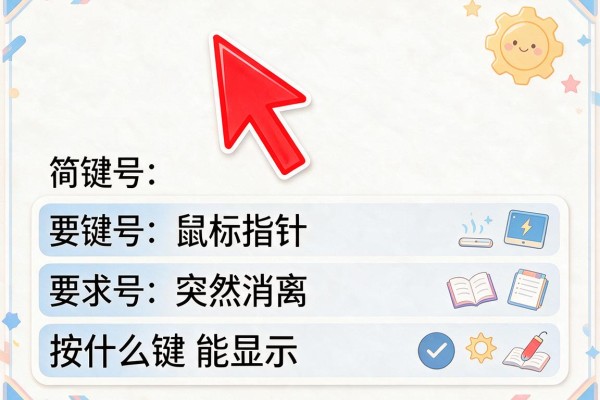 鼠标指针突然消失按什么键能显示