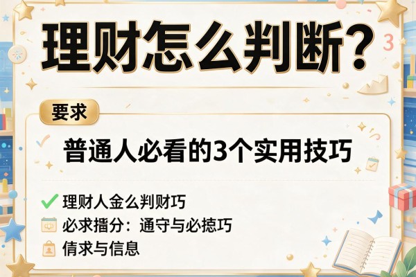 理财怎么判断？普通人必看的3个实用技巧