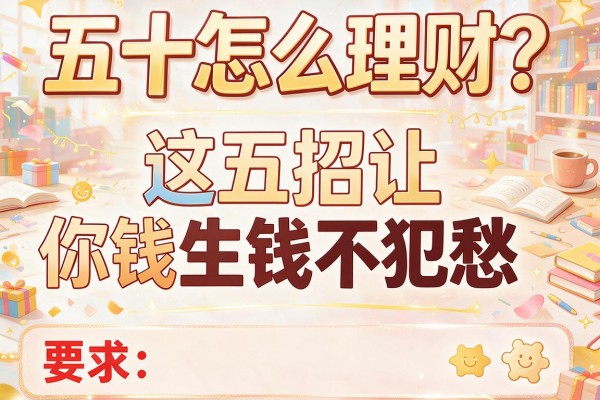 五十怎么理财？这五招让你钱生钱不犯愁