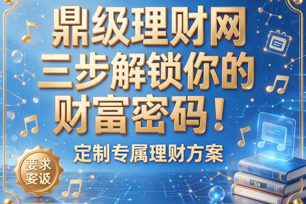鼎级理财网：三步解锁你的财富密码，定制专属理财方案