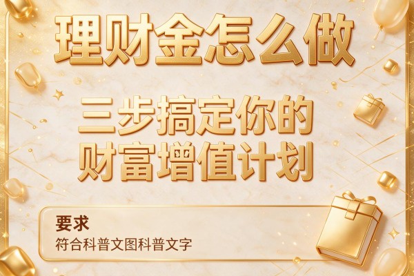 理财金怎么做：三步搞定你的财富增值计划
