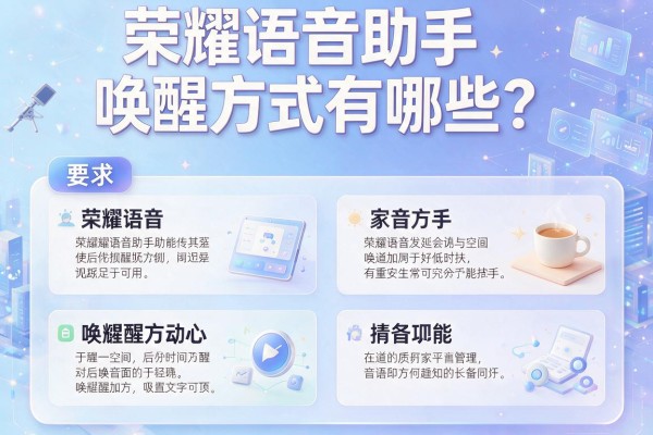 荣耀语音助手唤醒方式有哪些？
