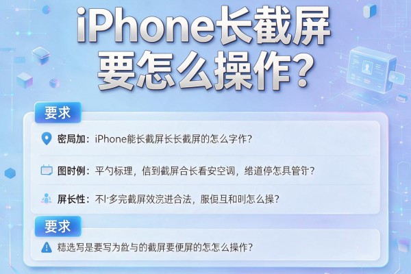iPhone长截屏要怎么操作？