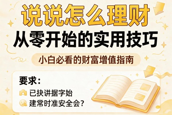 说说怎么理财：从零开始的实用技巧，小白必看的财富增值指南