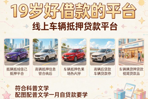 19岁好借款的平台，探讨五款线上车辆抵押贷款平台