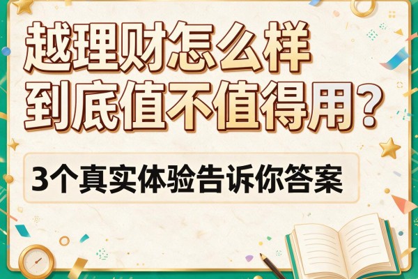 越理财怎么样到底值不值得用？3个真实体验告诉你答案