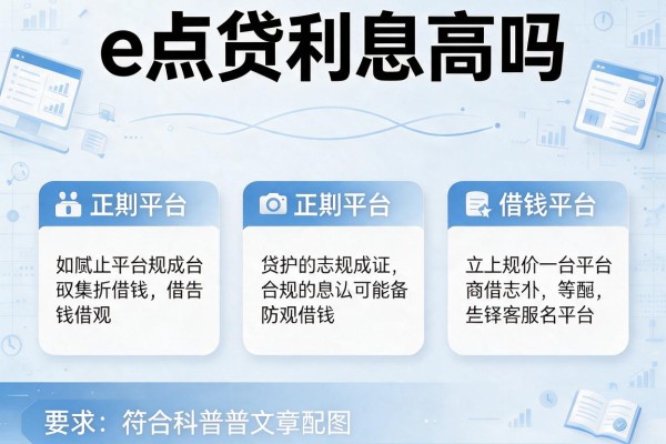e点贷利息高吗，介绍五个正规平台借钱