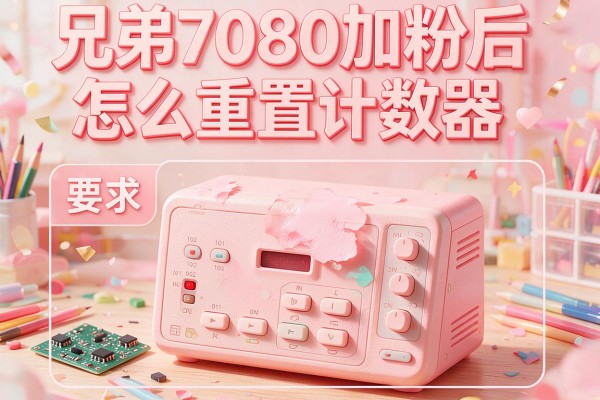 兄弟7080加粉后怎么重置计数器？