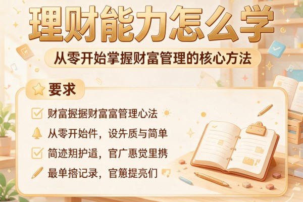 理财能力怎么学｜从零开始掌握财富管理的核心方法