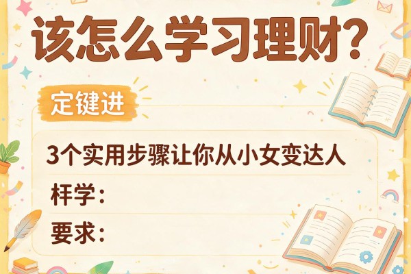 该怎么学习理财？3个实用步骤让你从小白变达人