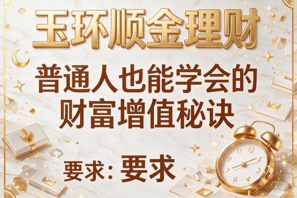 玉环顺金理财：普通人也能学会的财富增值秘诀