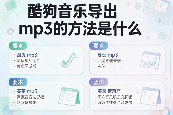 酷狗音乐导出mp3的方法是什么