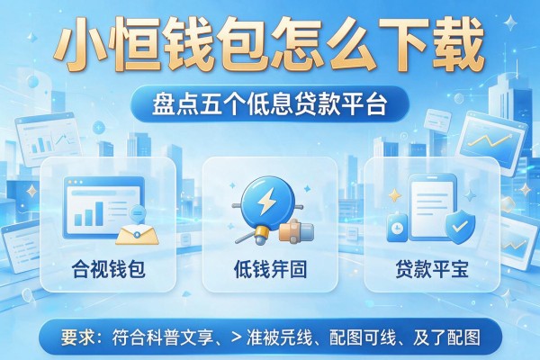 小恒钱包怎么下载，盘点五个低息贷款平台