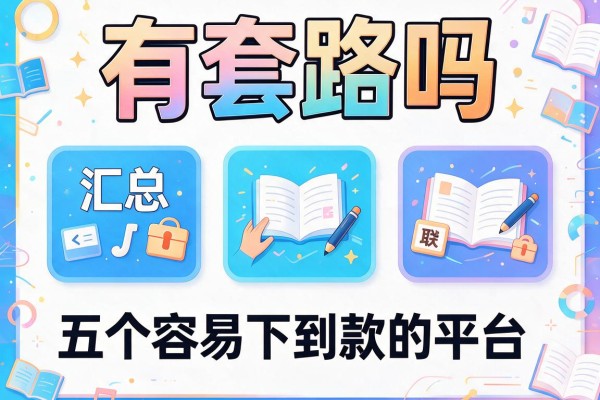 有套路吗，汇总五个容易下到款的平台